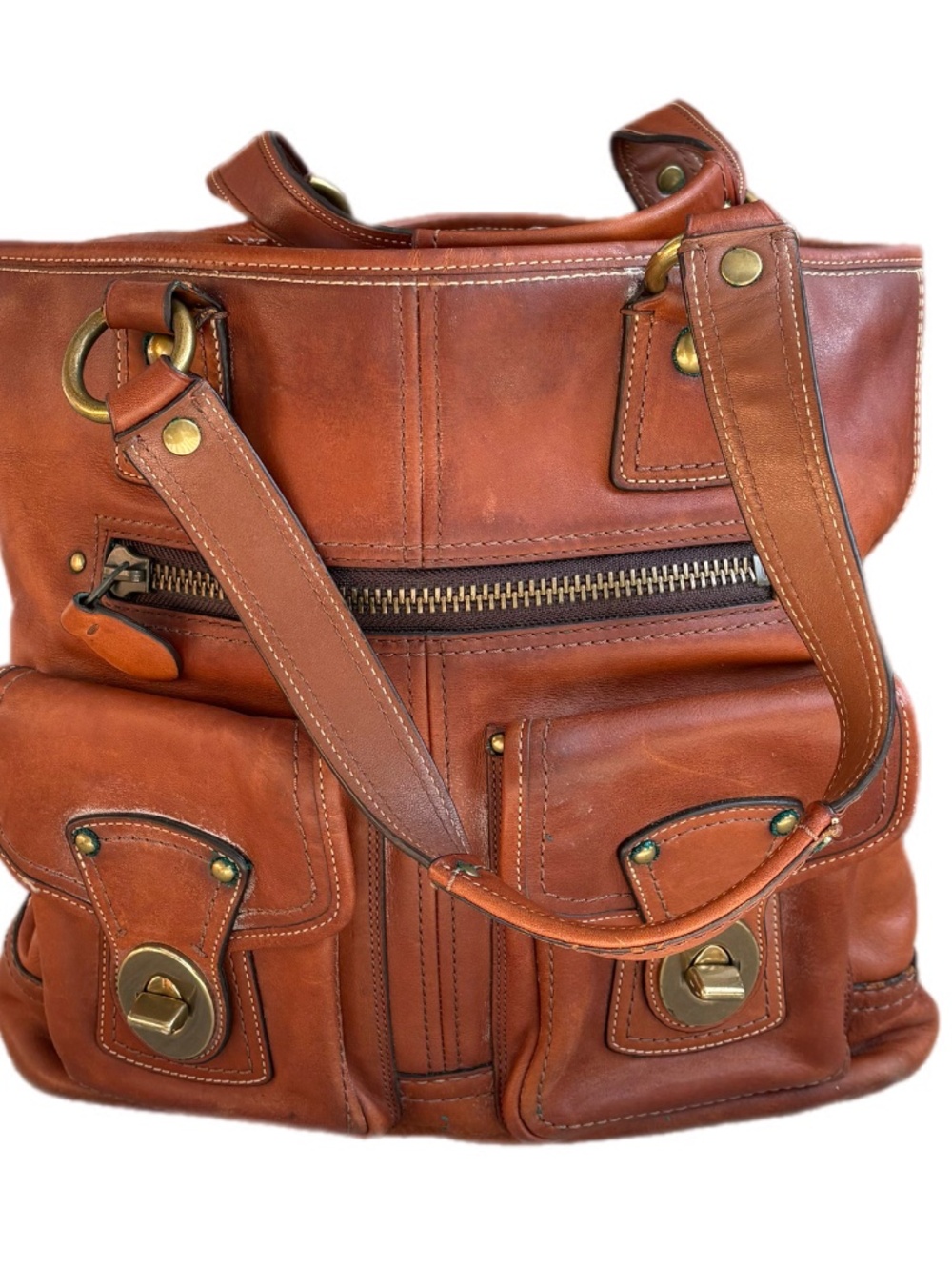 Coach Leather Tote - Picture 3 of 4